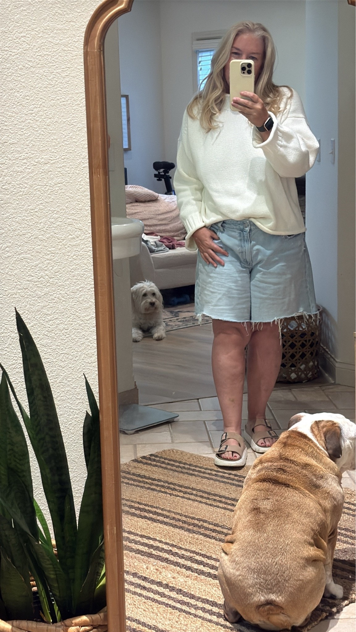 Chilly mornings are for my @jcrew roll neck sweater! Wearing a size medium! #summermornings #summeroutfitinspo #jcrewsweater

#LTKOver40 #LTKSeasonal #LTKmorningroutine