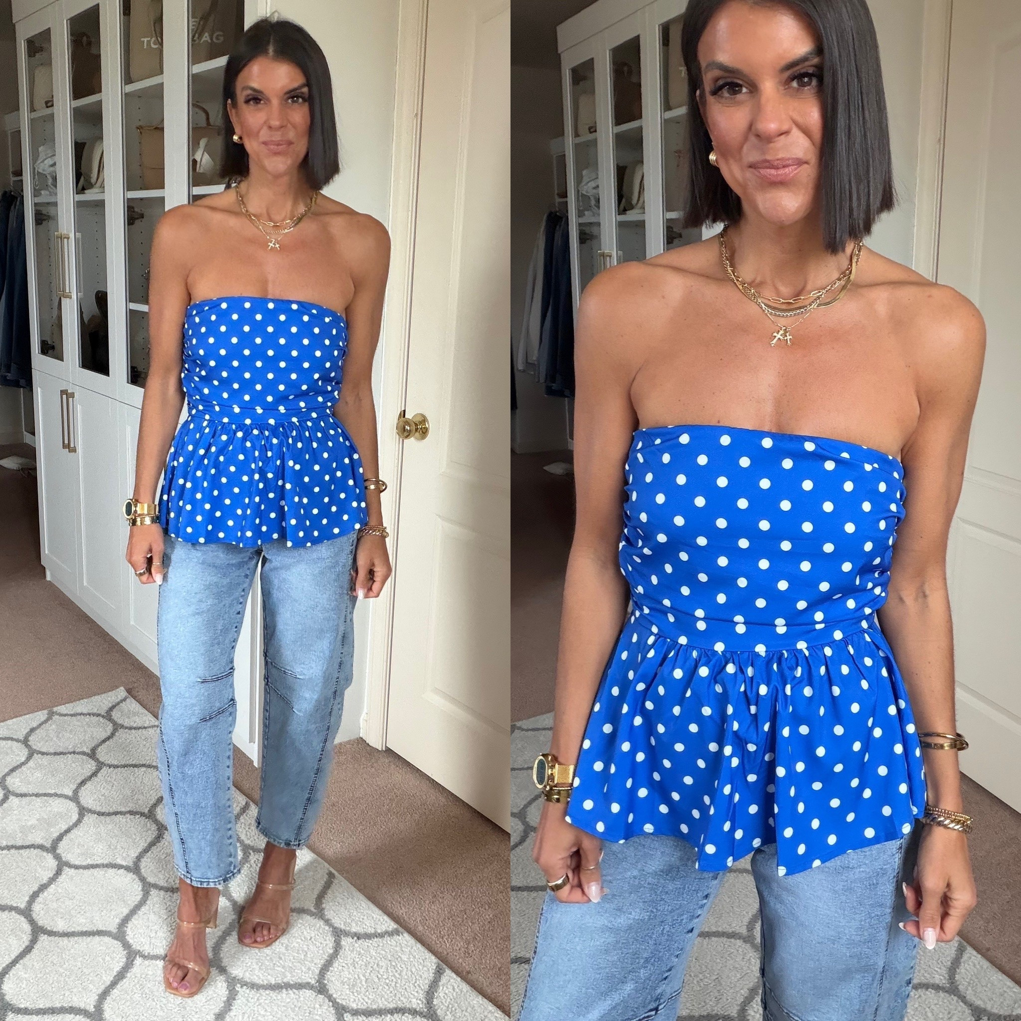 Size small top size xs jeans 

#LTKSeasonal