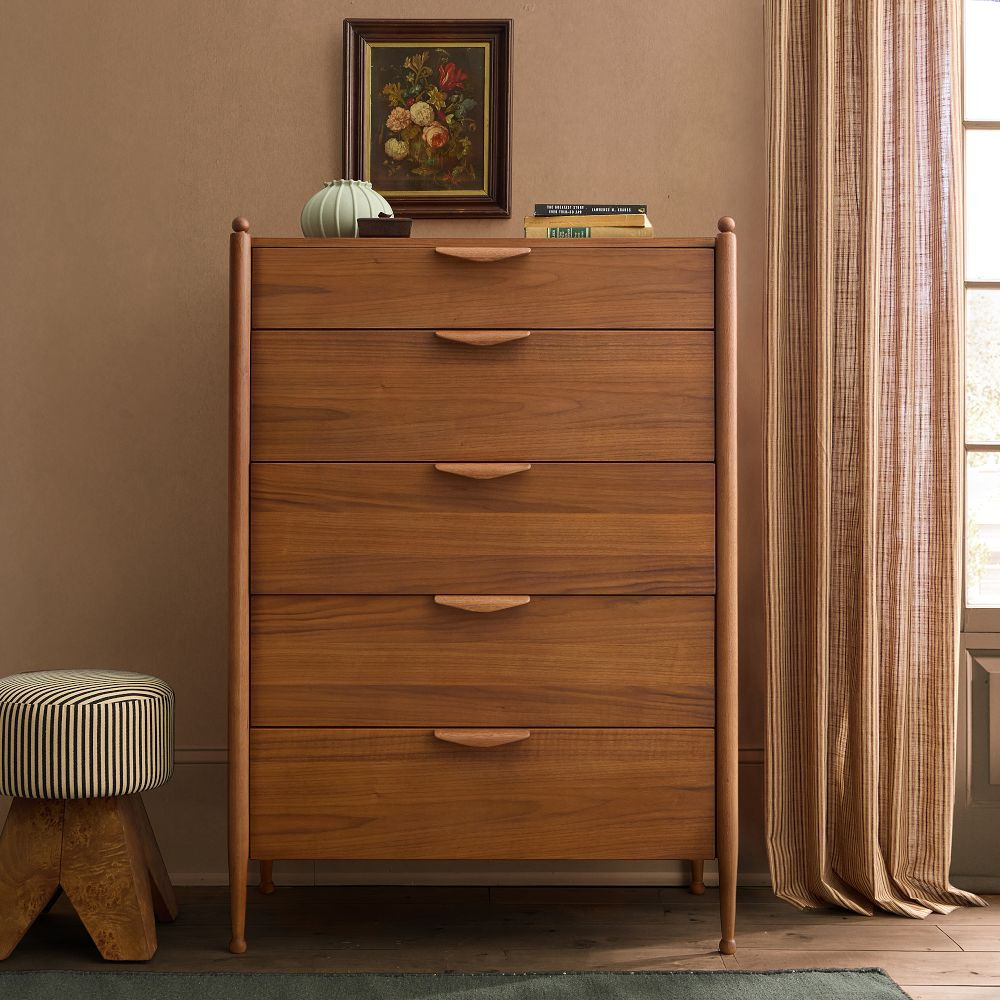 Pierce & Ward 5-Drawer Ball Foot Dresser (36") | West Elm (US)