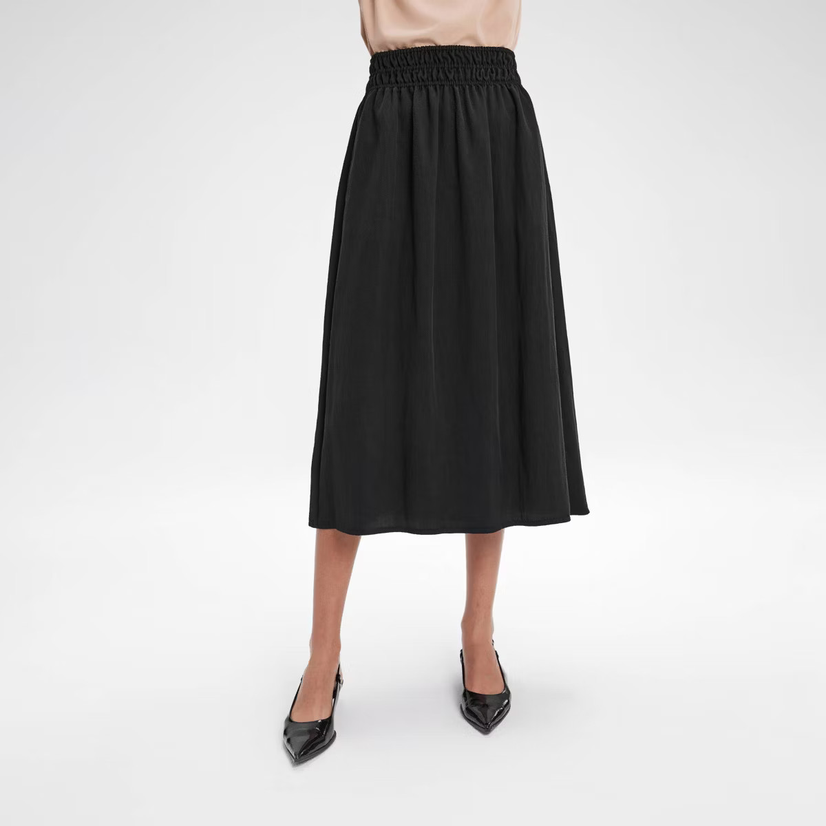 Women's Smocked Waist Midi A-Line Skirt - A New Day™ | Target