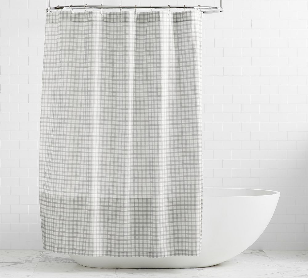 Kipton Plaid Shower Curtain | Pottery Barn (US)
