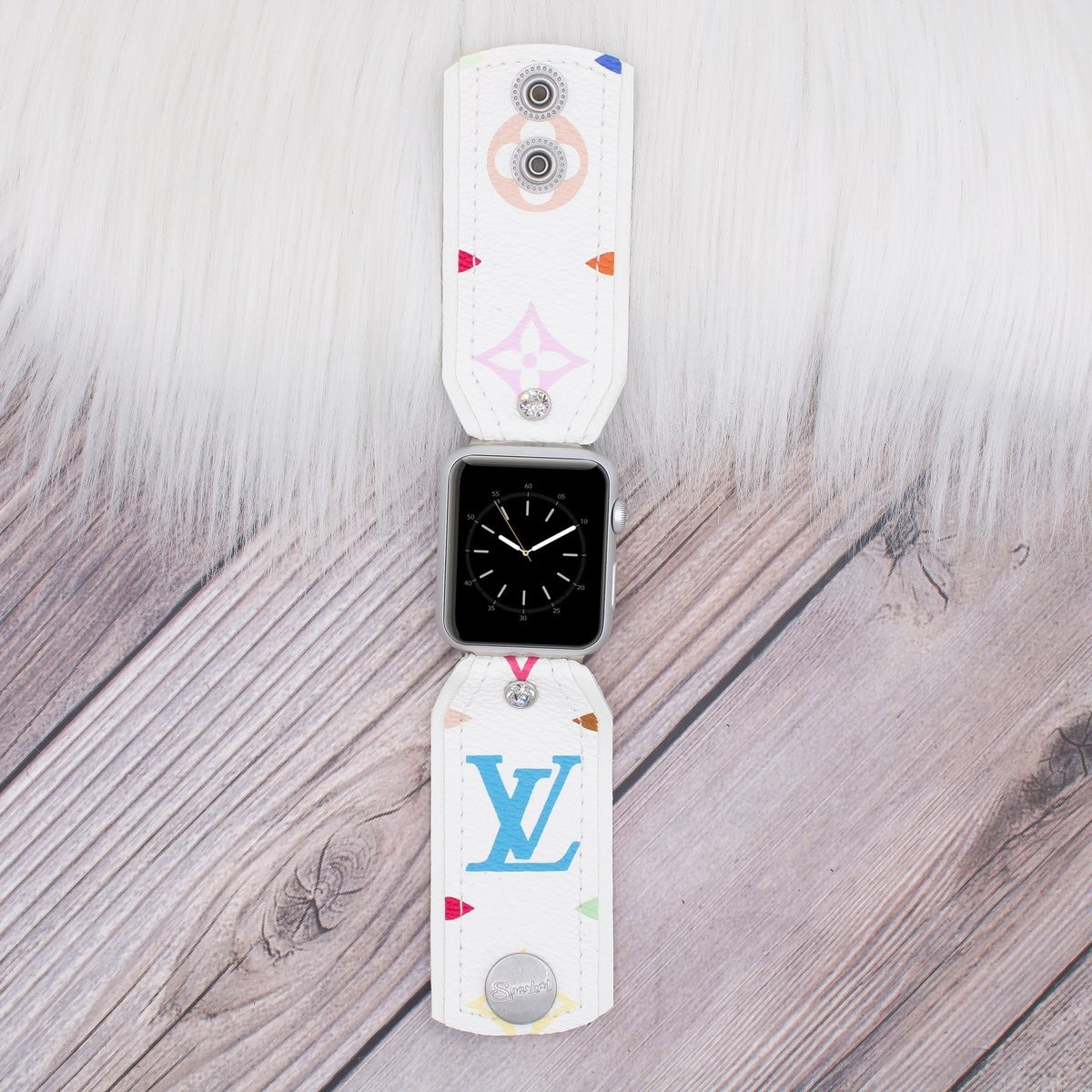 Limited Edition Bow Band in Upcycled LV White Multicolor | Sparkl