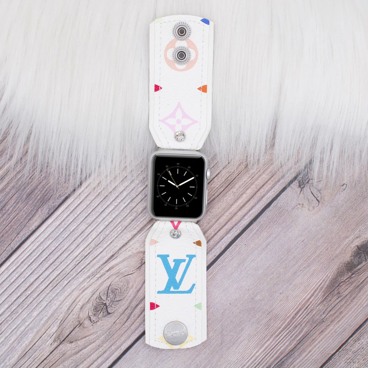 Limited Edition Bow Band in Upcycled LV White Multicolor | Spark*l