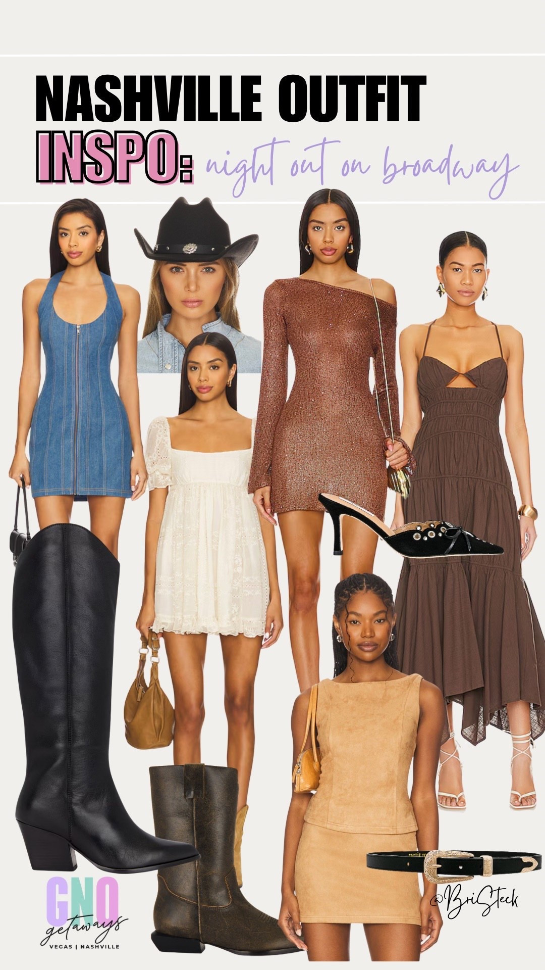My #nashville ladies - this one is for you! Did you see my latest reel about the #linedancing class we can set up for you? My girlfriends and I had SO much fun doing that and then hitting Broadway after. These looks would be perfect for a #nightout #dancing on Broadway! Are you more of a #boots or #mules girl?


#nashville #western #nashvilletrip #western #nightout #country #girlsnight #westernboots #cowboyboots #bachelorette #bacheloretteparty #nightoutdress #cowboyhat #travel #revolve

#LTKStyleTip #LTKShoeCrush #LTKTravel