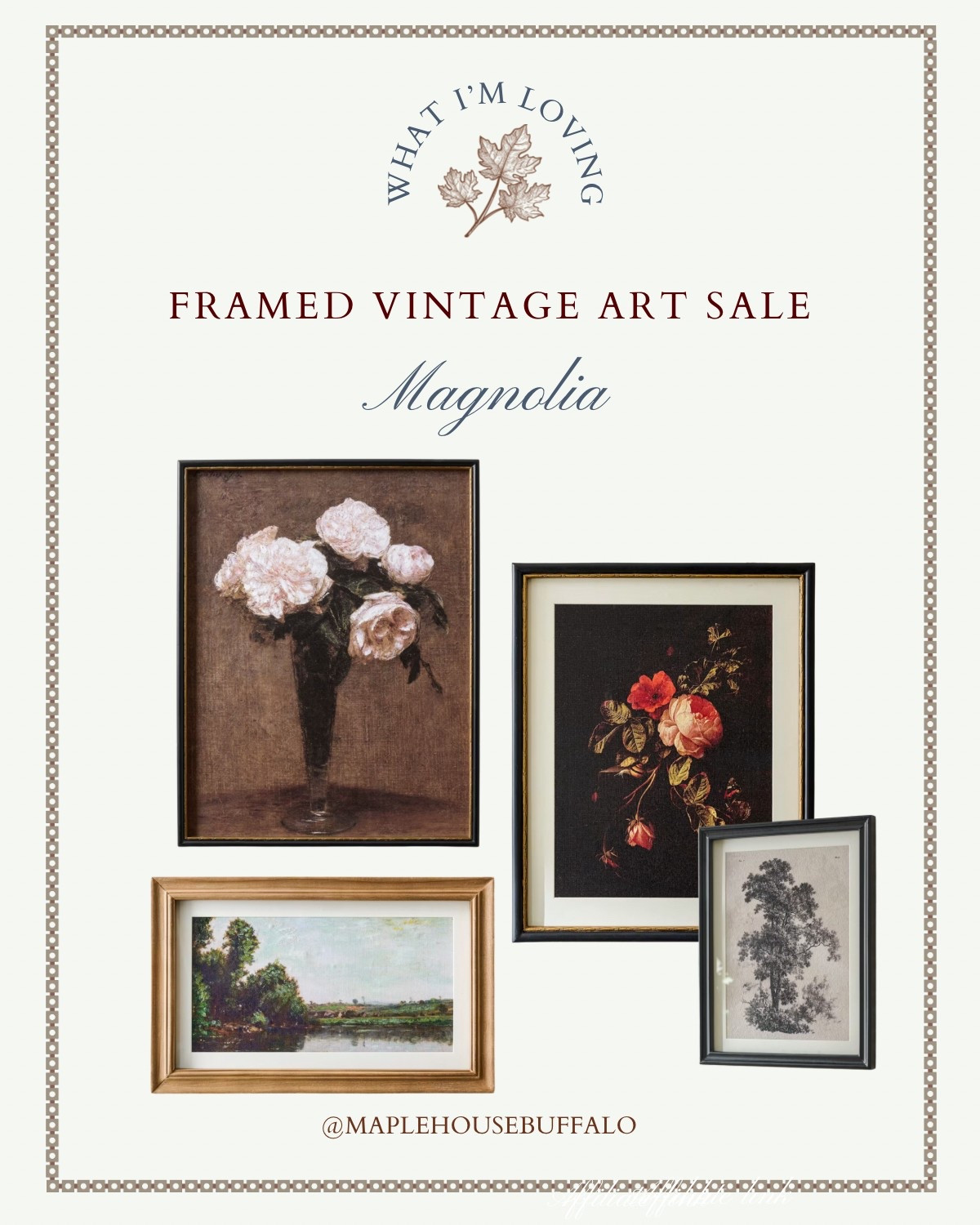 All of these pieces come beautifully framed and are around $30 or less! #framedvintageart #magnolia

#LTKSpringSale #LTKFindsUnder50 #LTKHome