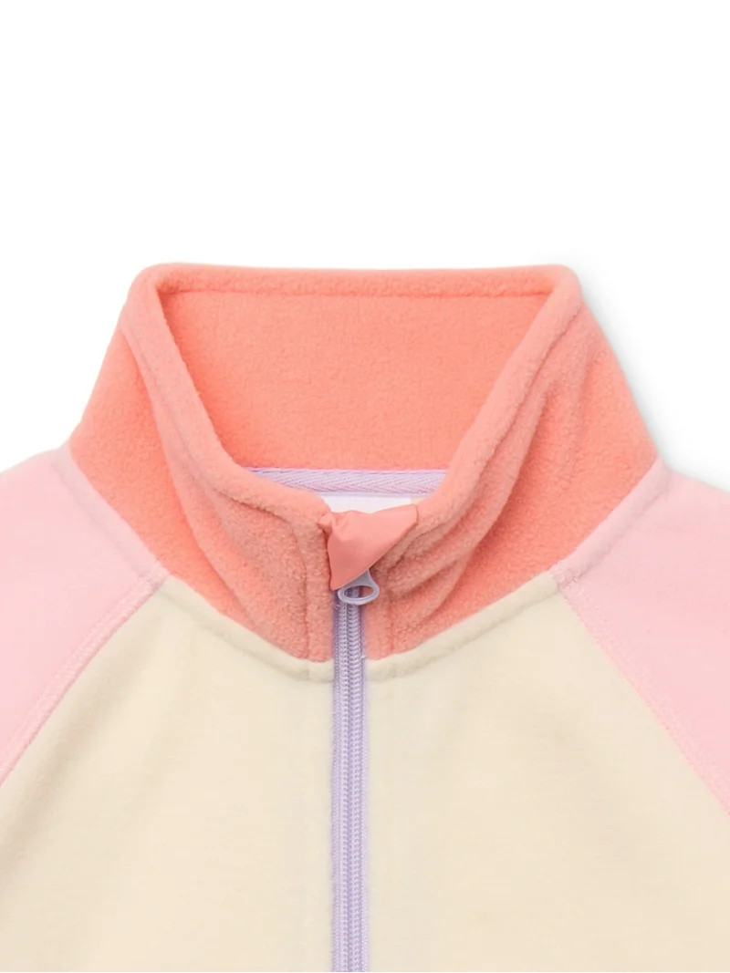 Wonder Nation Girls Microfleece Full Zip Jacket, Sizes 4-18 | Walmart (US)