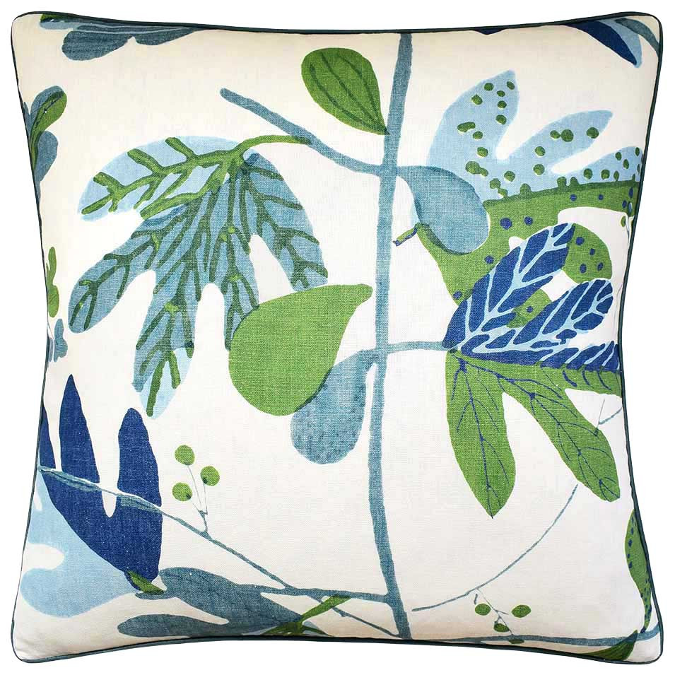 Matisse Leaf Linen Pillow | Pineapples Palms Too