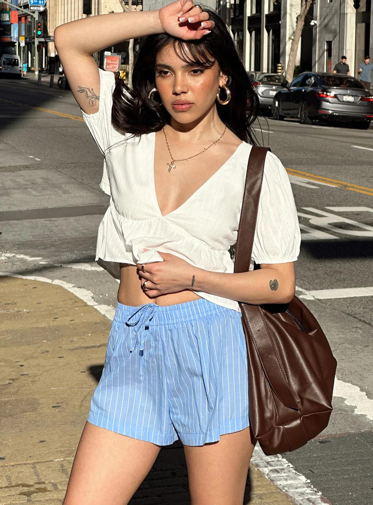 Maxxy Boxer Shorts Blue Stripe | Princess Polly US