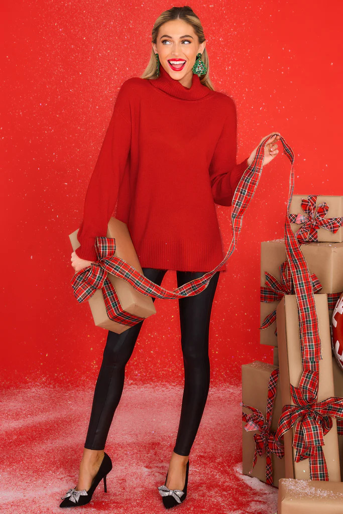 Livin' Life Red Sweater | Red Dress 