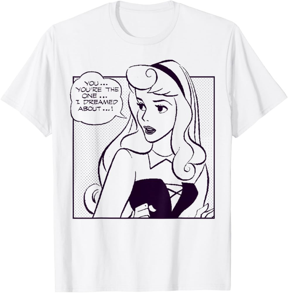 Disney Sleeping Beauty You're The One I Dreamed About Comic T-Shirt Small | Amazon (US)