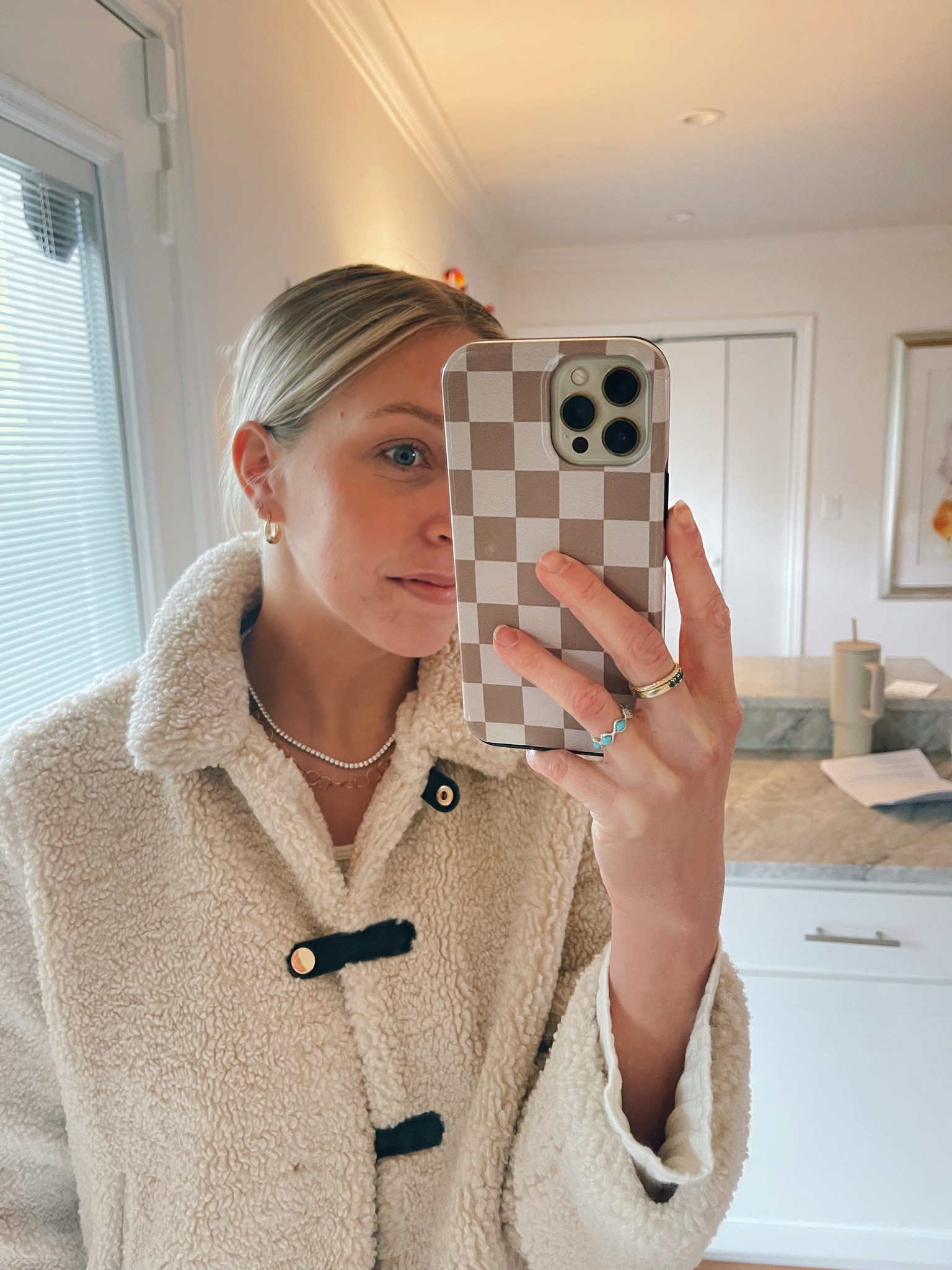 Faux tennis necklace! 