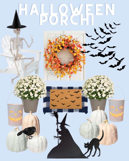 Halloween front porch decor!! It’s time to make sure you have your decorations!! I just ordered more of these sticky bars and witches hats to hang up!!

And these faux pumpkins I shared a little while back arrived and they’re excellent!! Nice weight too! 

And we have this black witch & cat silhouette that we put in our front yard and I love it!! 🧙‍♀️🐈‍⬛ Plus their 20% off right now!

Plus for anyone looking, I found a crazy deal on the white polywood Adirondack chairs!! Also linked them 🤍

#LTKSeasonal #LTKHalloween #LTKsalealert