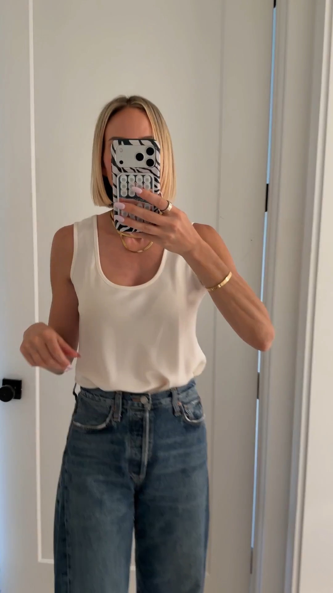 You all are loving this tank from Nordstrom‘s! I’m wearing a small. Size down one size in the jeans. ￼

#LTKOver40 #LTKTall #LTKWorkwear