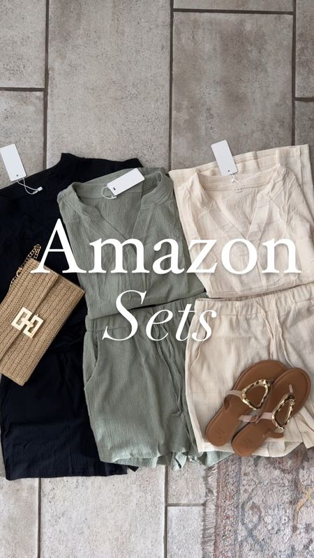 The cutest Amazon sets, dress them up or down wear separate. Very versatile, available in so many colors and have the coolest texture 💕
.
#loungewear #loungeset #founditonamazon #amazonfashion 

#LTKFindsUnder50 #LTKStyleTip #LTKSummerSales