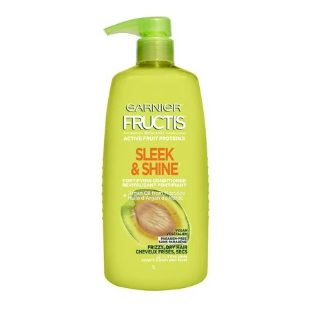 Garnier Fructis Sleek And Shine Conditioner For Frizzy Hair 33.8 Ounce Bottle | Walmart (US)