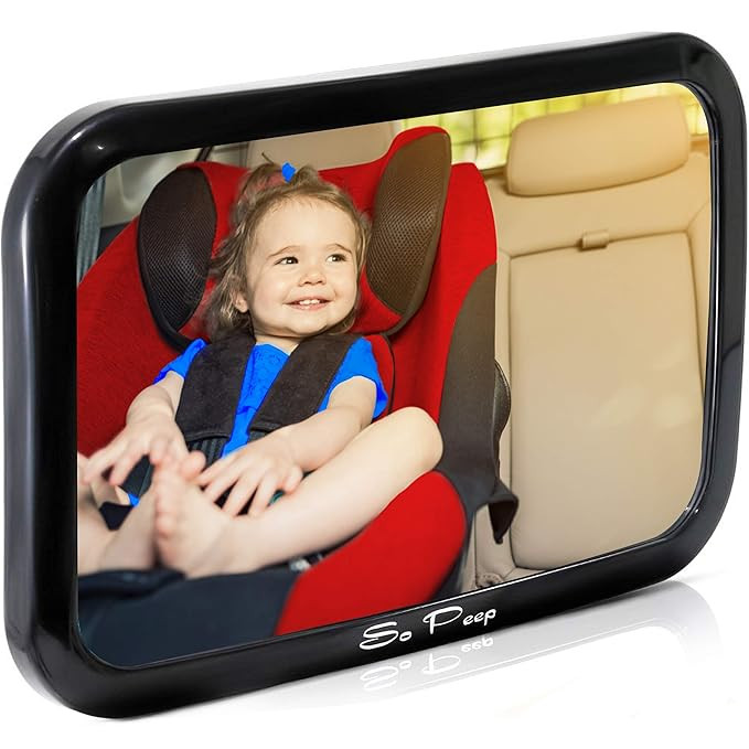 Shatterproof Baby Backseat Mirror for Car - View Infant in Rear Facing Car Seat - Newborn Safety ... | Amazon (US)