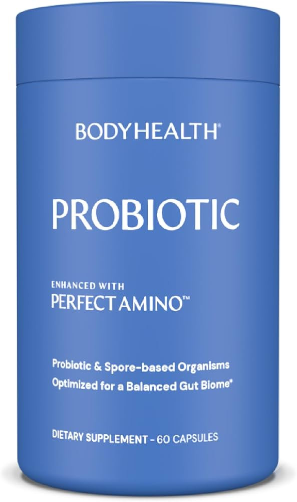 BodyHealth Probiotic Enhanced with PerfectAmino, Digestive Probiotic for Women and Men, Spore Bas... | Amazon (US)