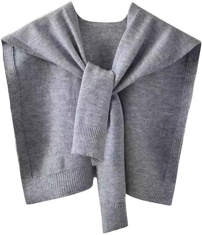 Sweater Shawl Wraps for Women Sweater Knitted Knotted Shawls Travel Casual Scarf Cape Shoulder To... | Amazon (US)