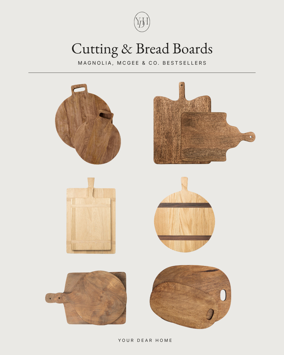 Layered wood cutting boards instantly make kitchens feel warmer and more custom. These are some of my favorite bread boards and cutting boards that look beautiful styled on countertops or floating shelves. 

 #LTKHome