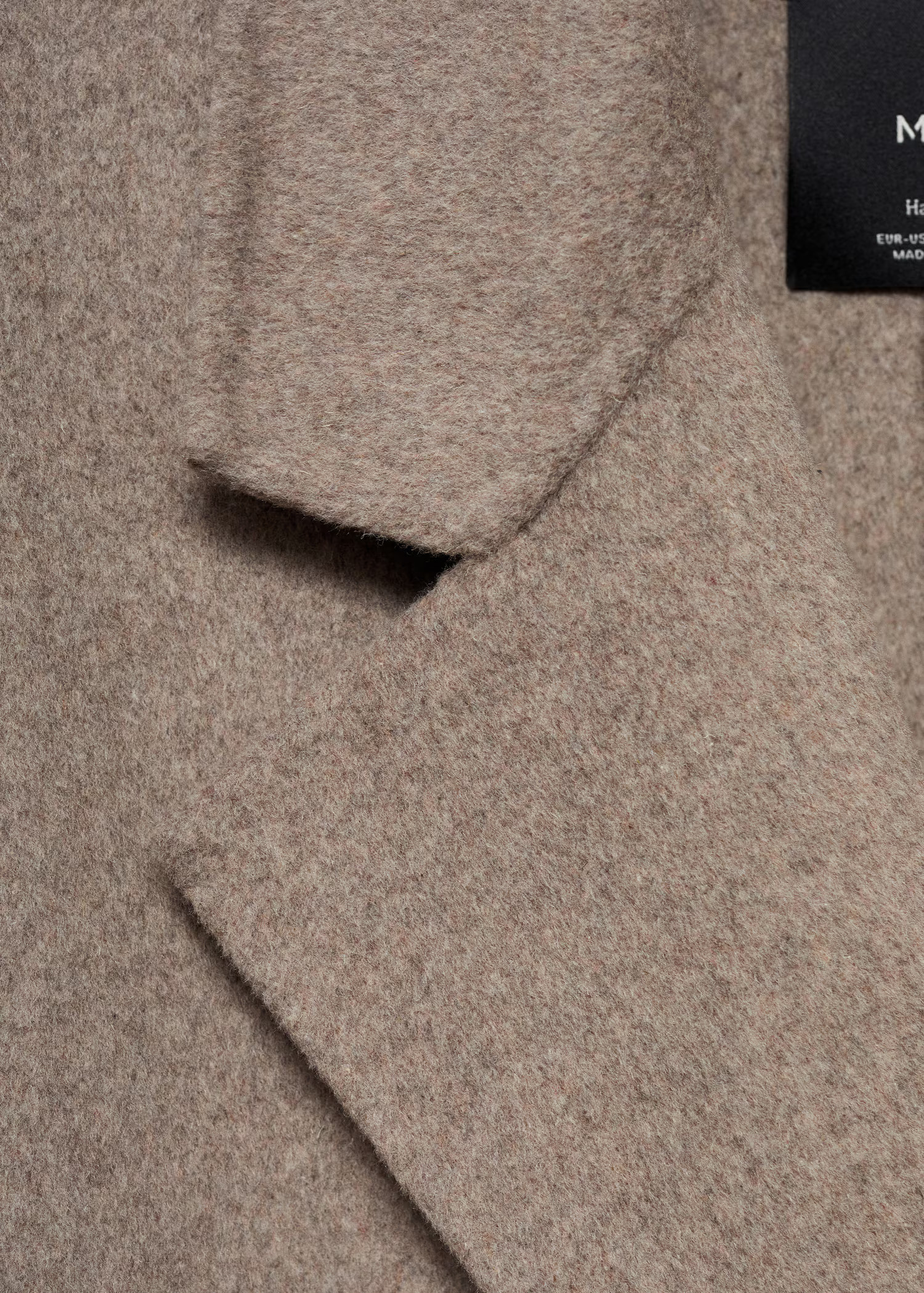 Handmade oversized wool coat - Women | MANGO United Kingdom | MANGO (UK)