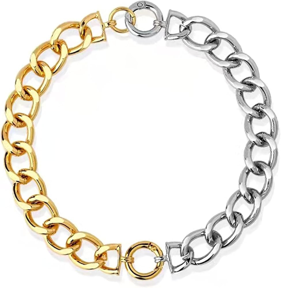 KOIJA Cuban Chain Necklace set for Women Girls with Chunky Link Chain 2ways to wear Jewelry for Chri | Amazon (US)