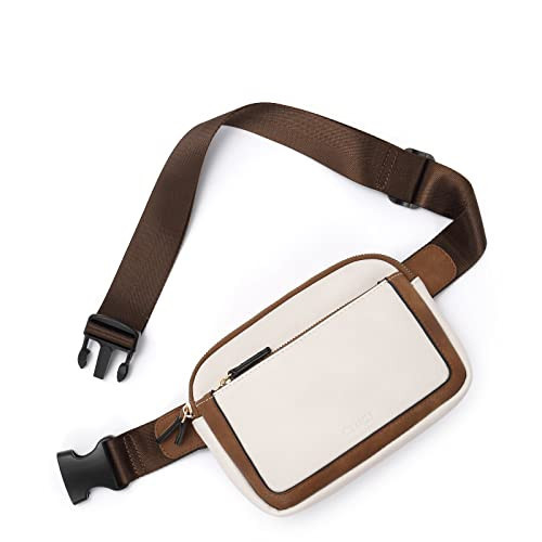 CLUCI Belt Bag for Women, Mini Everywhere Crossbody Waist Bag Adjustable Strap, Vegan Leather Women's Fanny Pack | Amazon (US)