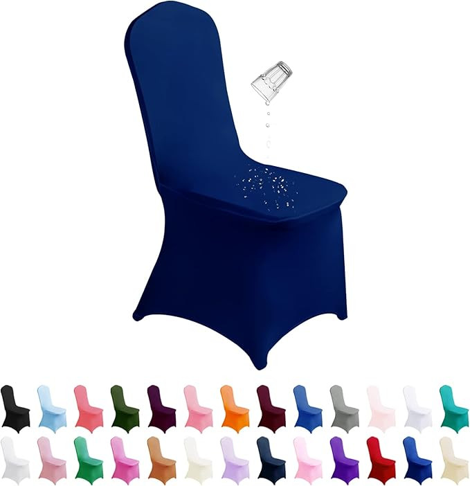 Waterproof Spandex Chair Cover 12PCS, Stretch Dining Chair Covers, Polyester Outdoor Chair Covers... | Amazon (US)