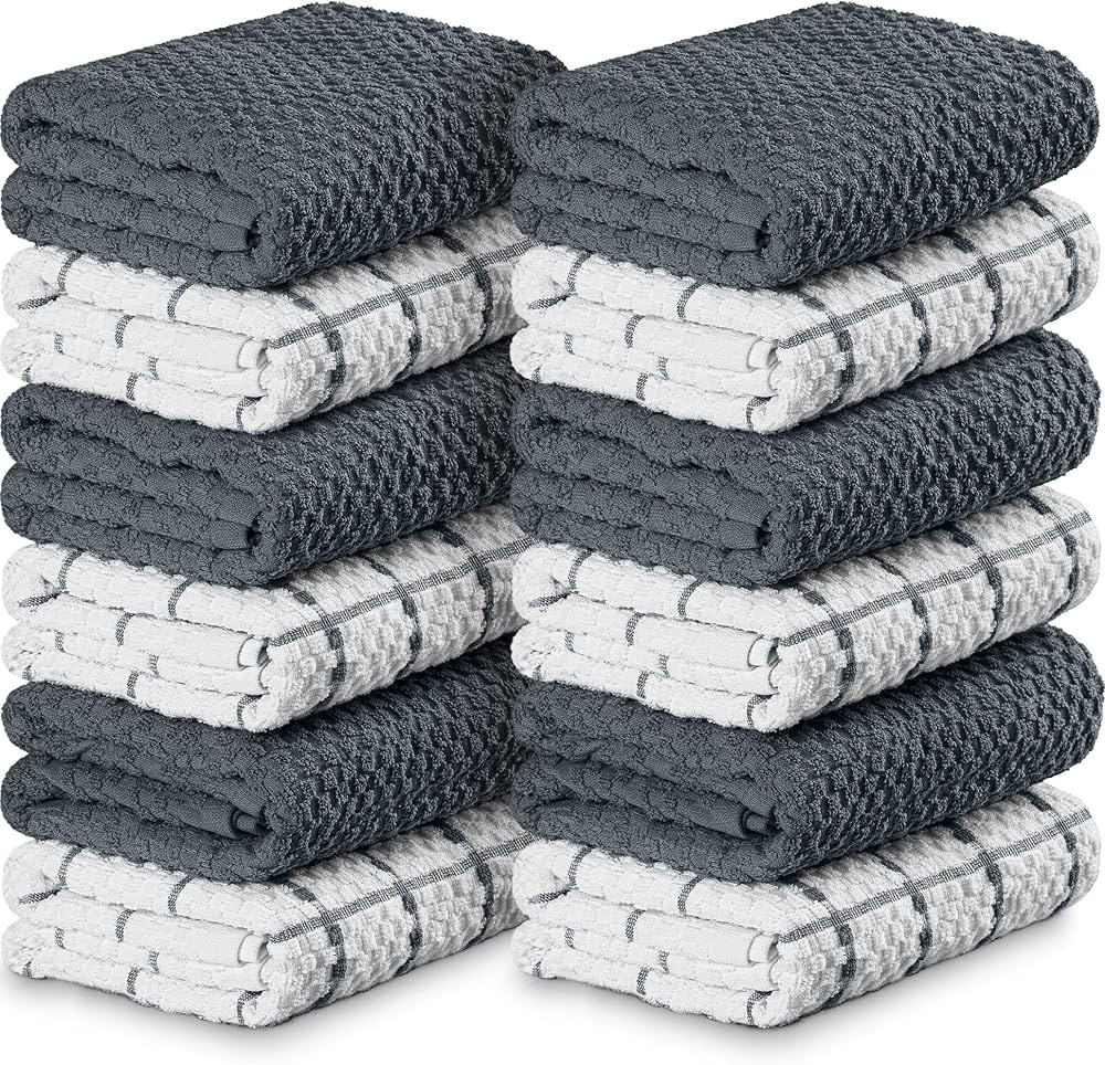 Utopia Towels Kitchen Towels [12 Pack], 15 x 25 Inches, 100% Ring Spun Cotton Super Soft and Abso... | Amazon (US)