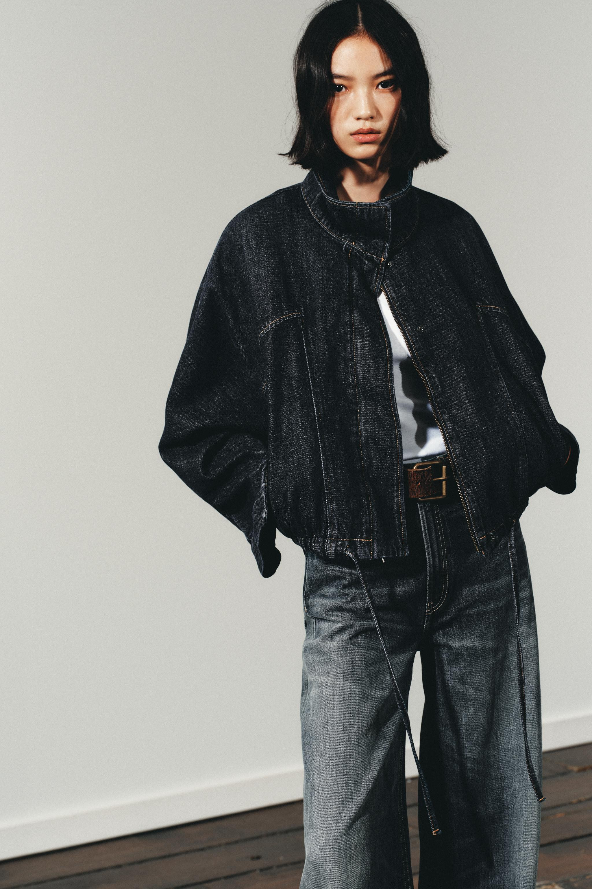 TRF BATWING SLEEVE DENIM JACKET | Zara US