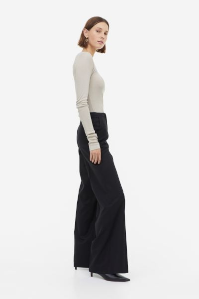 Tailored wool trousers - Pece - DONNA | H&M IT | H&M (FR, IT, ES, PT, BE)