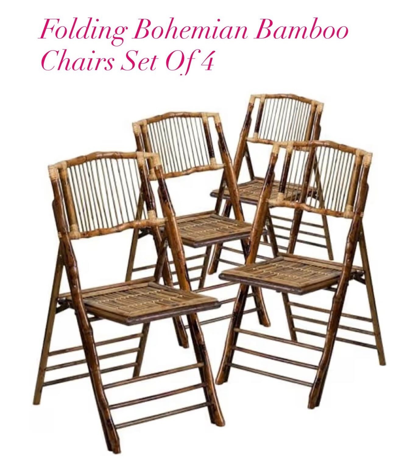 Set of 4 folding Chairs 

#LTKHome