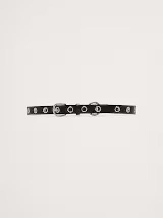 Skinny Leather Grommet Belt | Banana Republic (US)