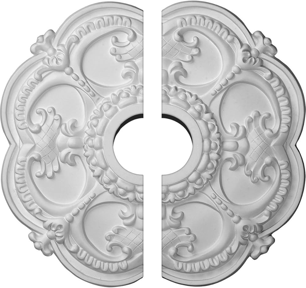 Ekena Millwork CM17RO2 Rotherham Ceiling Medallion, 18"OD x 3 1/2"ID x 1 1/2"P, Factory Primed | Amazon (US)
