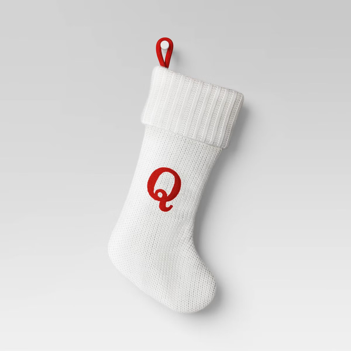 Knit Monogram Christmas Stocking White - Wondershop™ | Target