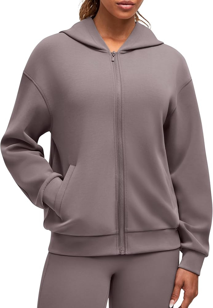 G4Free Smoofit Modal Soft Women's Full Zip Jackets Loose Fit Casual Hoodies Long Sleeve Tops with... | Amazon (US)