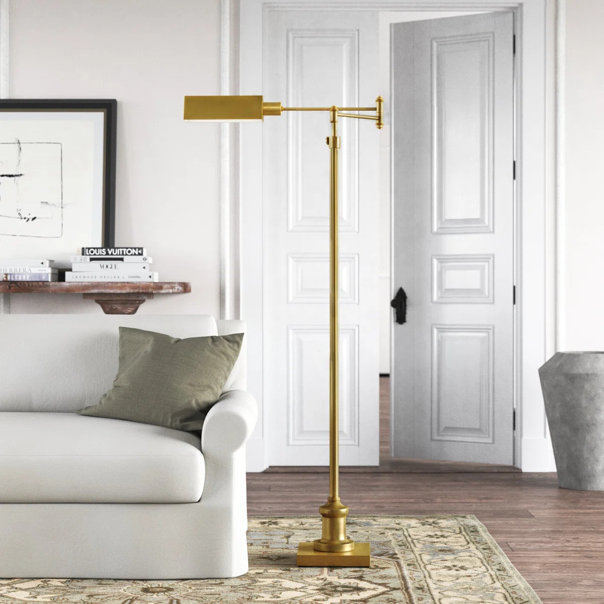 Athallia 65'' Gold Task Floor Lamp | Wayfair North America