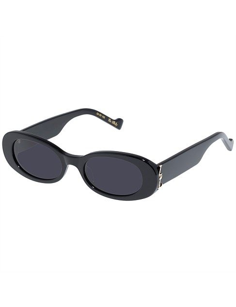 Luv Lou the Ellidy Black Oval Sunglasses | David Jones | David Jones (Australia & New Zealand)