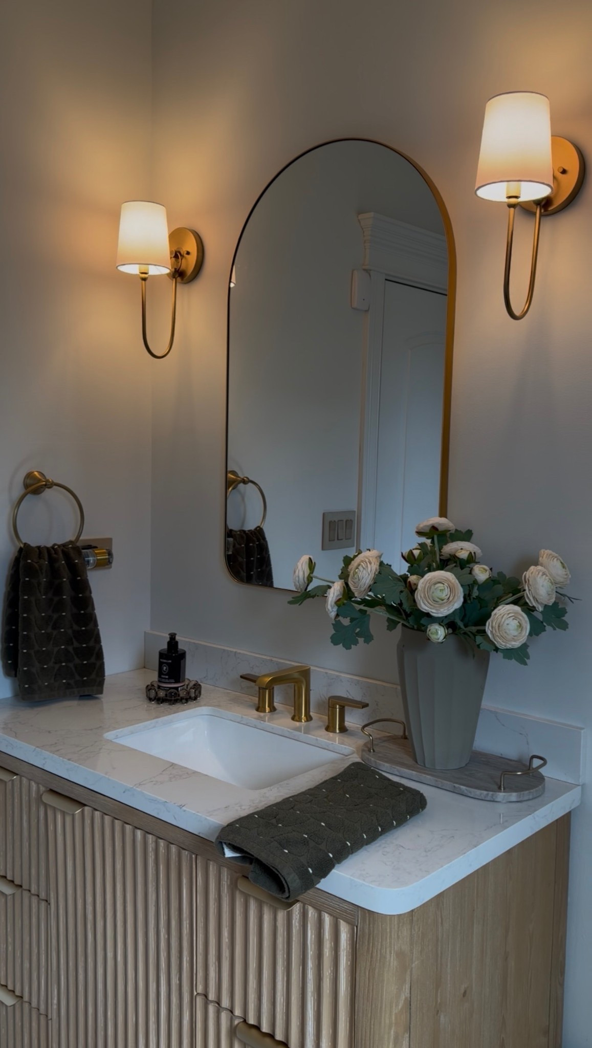 If you want your bathroom to feel more elevated… it’s all in the details ✨

An oversized mirror, warm brass finishes, and soft layered lighting completely transformed this space without a full renovation. It’s proof you don’t need a big budget — just the right pieces.

I kept everything minimal and intentional so it feels calm, timeless, and lived-in… not overstyled.

All sources are from Wayfair and linked here for you 🤍

#Wayfair #WayfairPartner #Ad


#LTKHome