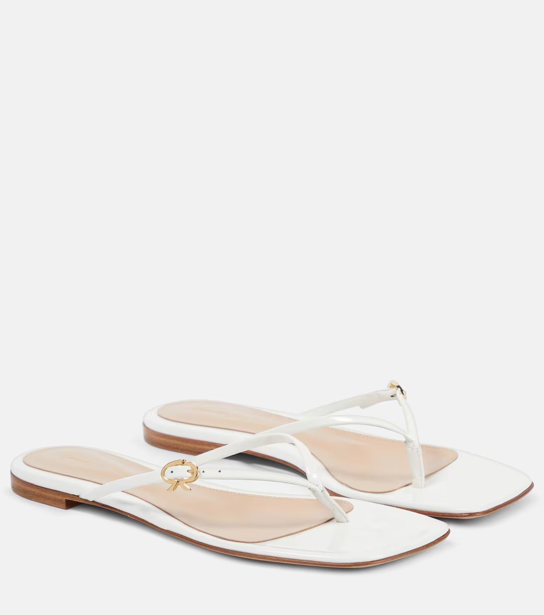 Patent leather thong sandals | Mytheresa (US/CA)