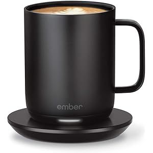 Ember Temperature Control Smart Mug 2, 10 oz, Black, 1.5-hr Battery Life - App Controlled Heated Cof | Amazon (US)