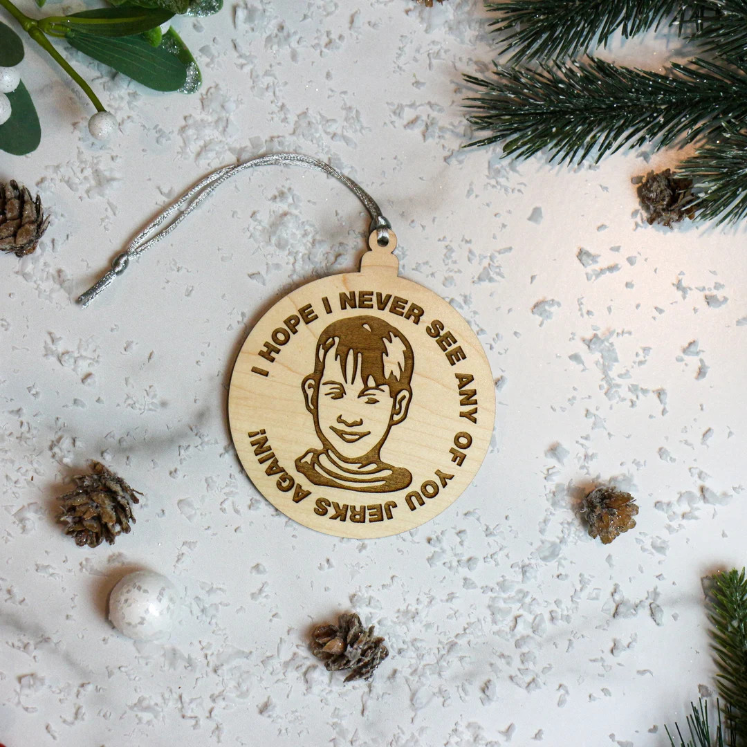 Wooden Christmas Ornaments, Christmas Movies Ornament, Funny Ornaments, | Etsy (US)