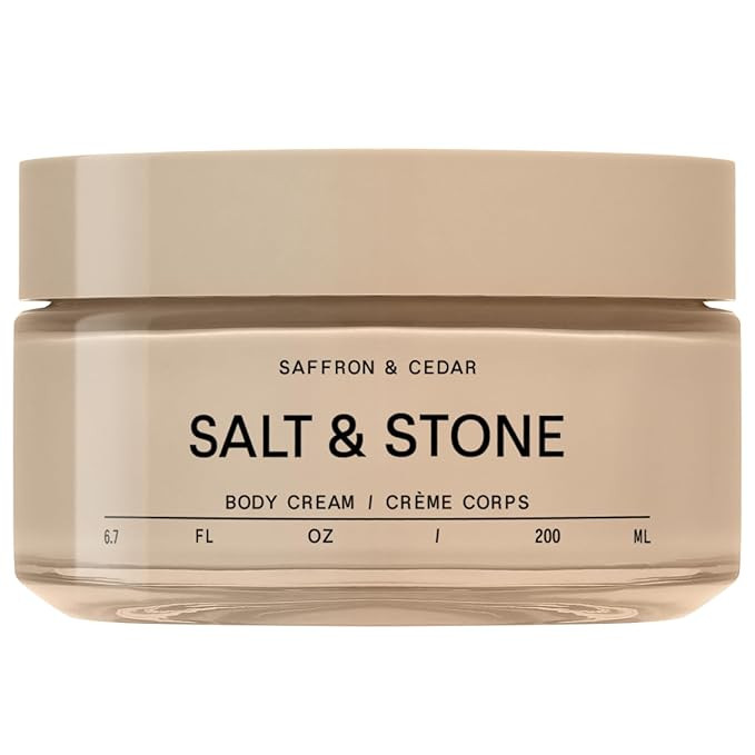 Salt & Stone Body Cream – Saffron & Cedar | Hydrating Formula with Seaweed Extracts, Spirulina ... | Amazon (US)