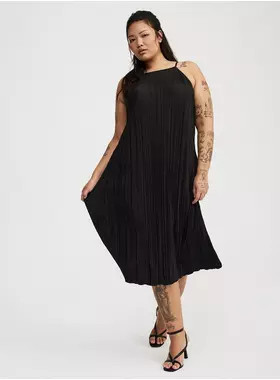 Knit Plisse Midi Dress | Torrid (US & Canada)