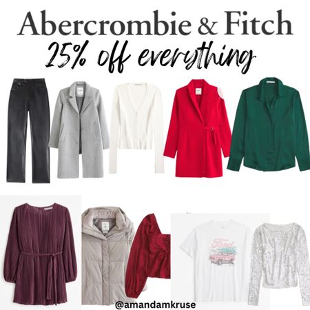 Abercrombie & Fitch 25% off everything. 

Black Friday deals, Cyber week deals, holiday outfits, holiday dress, holiday party outfit 

#LTKHoliday #LTKCyberWeek #LTKfindsunder100