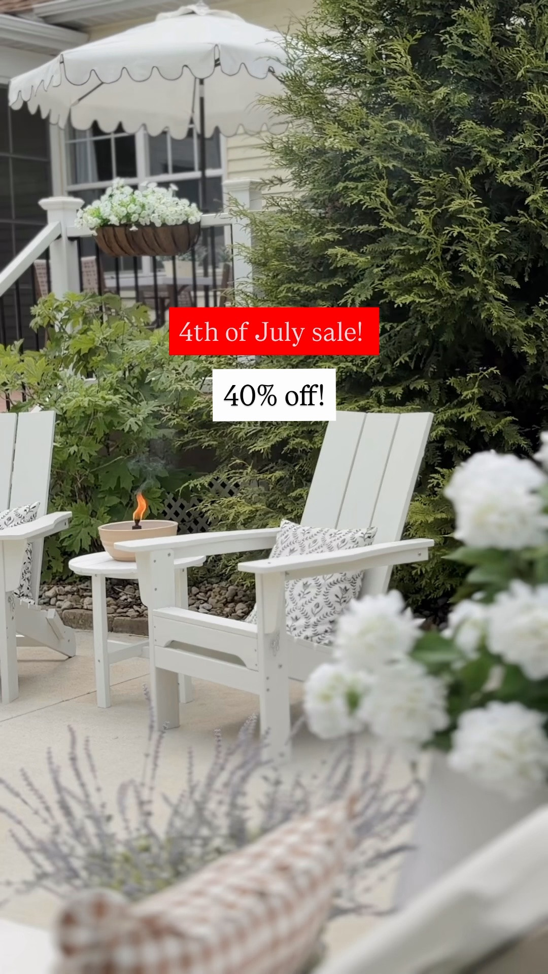My Adirondack chairs are 40% off for Fourth of July! Such a great price and they look just like pottery barn.

#LTKHome #LTKSaleAlert #LTKSeasonal