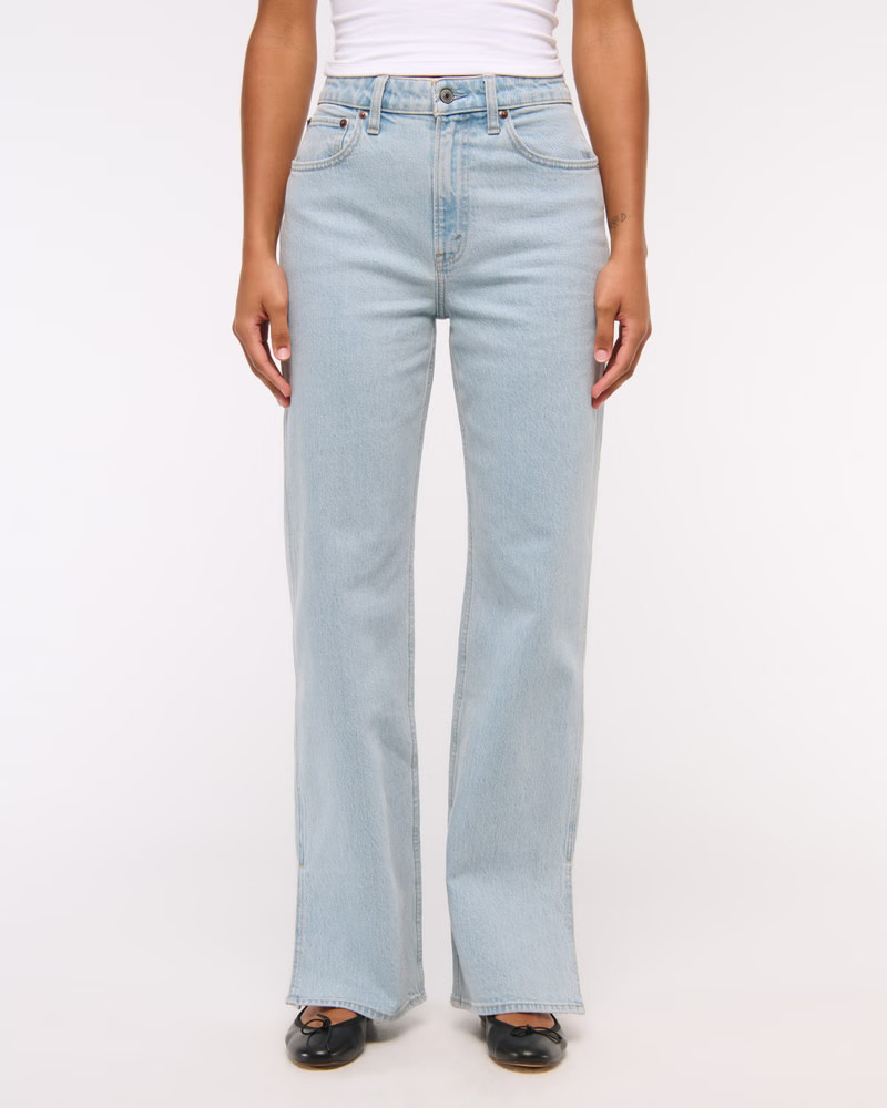 Women's Curve Love High Rise 90s Relaxed Jean | Women's New Arrivals | Abercrombie.com | Abercrombie & Fitch (US)