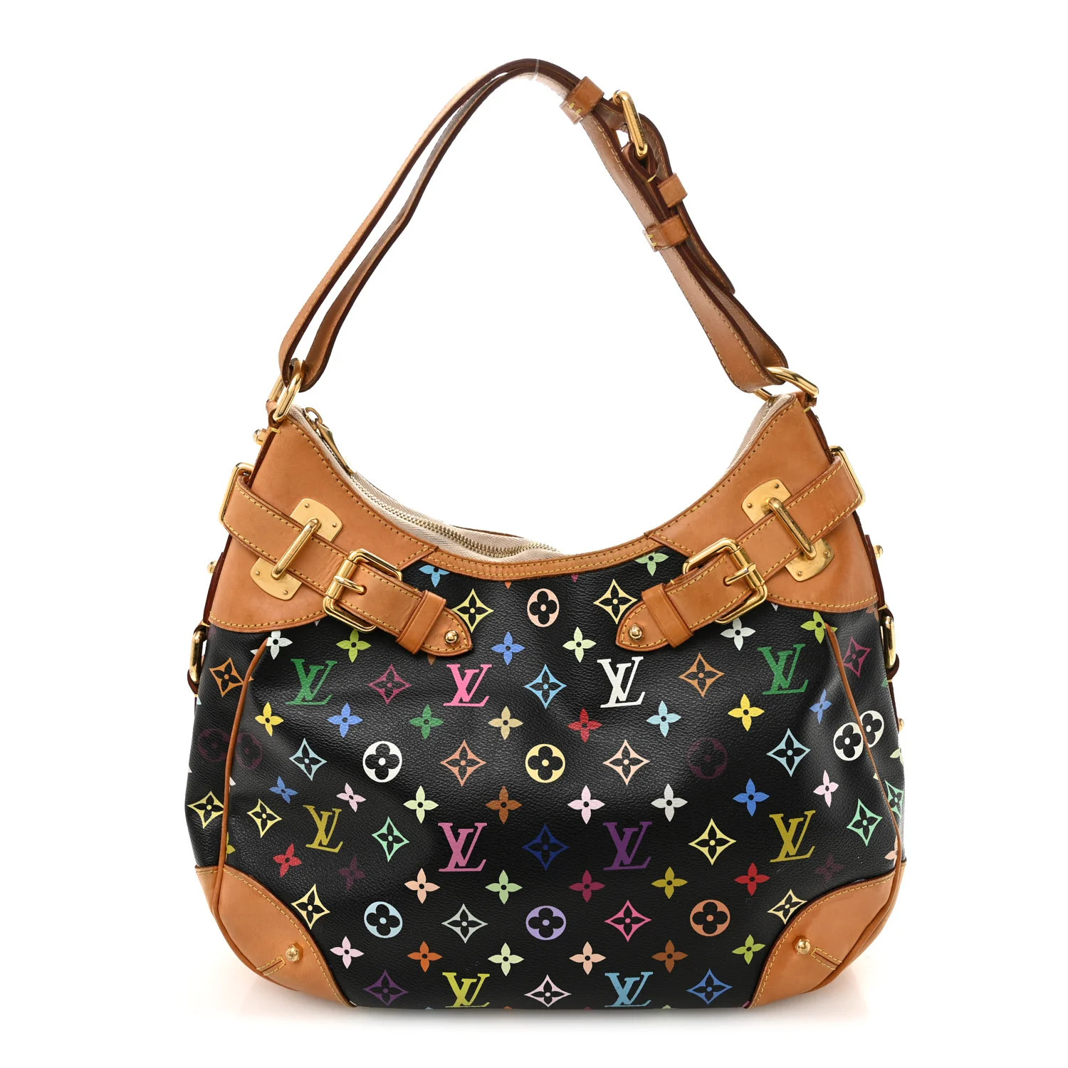 Louis Vuitton Monogram Multicolor Greta Black 1877411 | FASHIONPHILE (US)