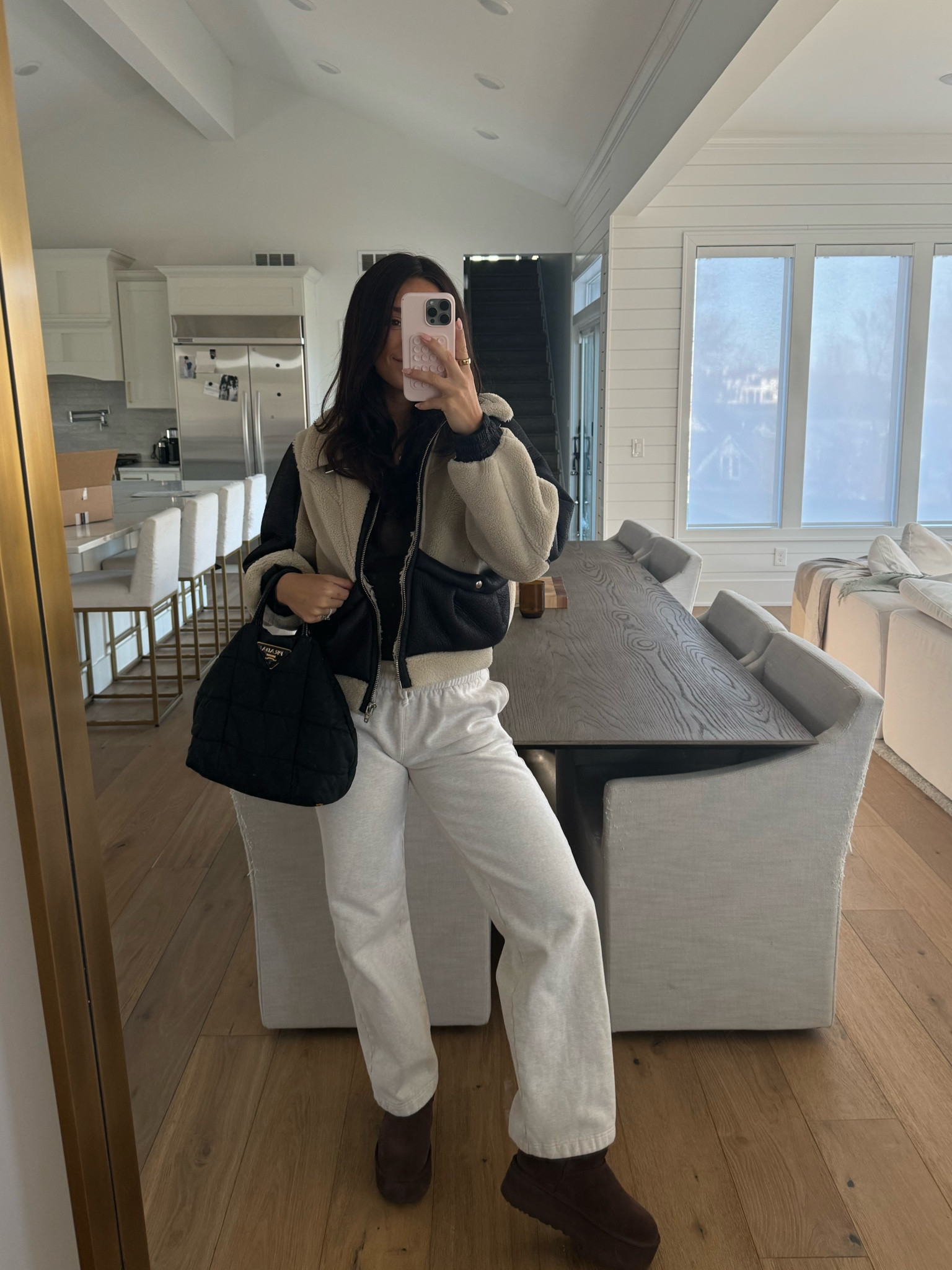 OOTD - casual coffee & podcast recording! I love these sweatpants but size up 1! My purse is from the REAL REAL

#LTKFindsUnder100 #LTKSeasonal #LTKStyleTip