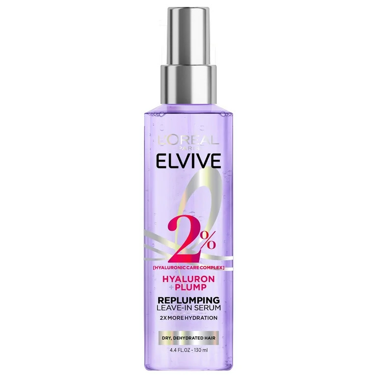 L'Oreal Paris Elvive Hyaluron Plump Moisturizing Leave-In Hair Spray, 4.4 fl oz | Walmart (US)