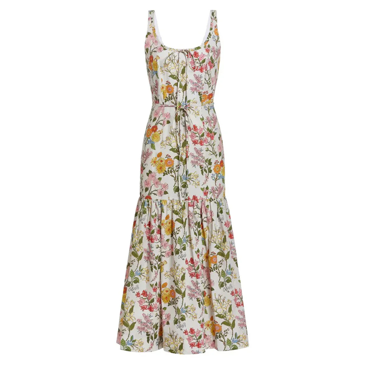Double Drawstring Dress in Multi Floral | Over The Moon